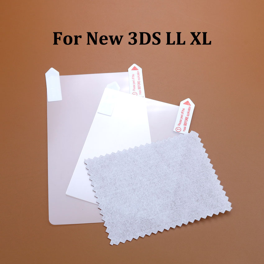 JCD 新しい 2DS 3DS XL LL クリア分割シェル透明保護カバーケーススクリーンフィルム液晶スクリーンプロテクター