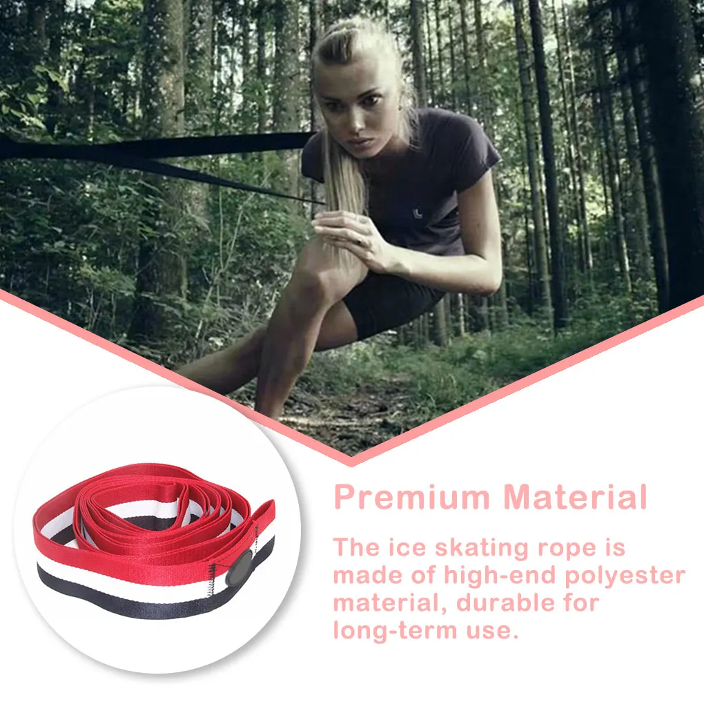 Professional Speed Roller Skating Training Belt Polyester Pull Rope Efficient Traction Wear-resistant Sports String
