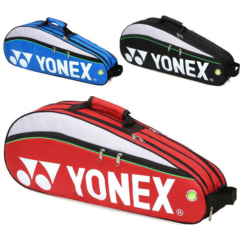 YONEX Original กระเป๋าแบดมินตัน Max สําหรับ 3 ไม้พร้อมช่องใส่รองเท้าลูกแร็กเก็ตกีฬากระเป๋าสําหรับชายหรือหญิง 9332 กระเป๋า