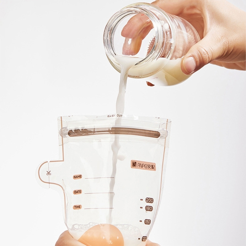 Babynahrungsbeutel, Muttermilch-Aufbewahrungsbeutel, 30 Stück, Milchbeutel, 100/150/200/250 Einweg-Milch-Gefrierbeutel