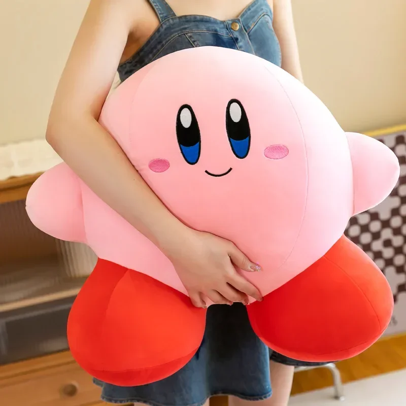 30cm anime estrela kirby figura brinquedos macio animal boneca rosa dormir travesseiro quarto ornamento decoração brinquedos para o presente das crianças