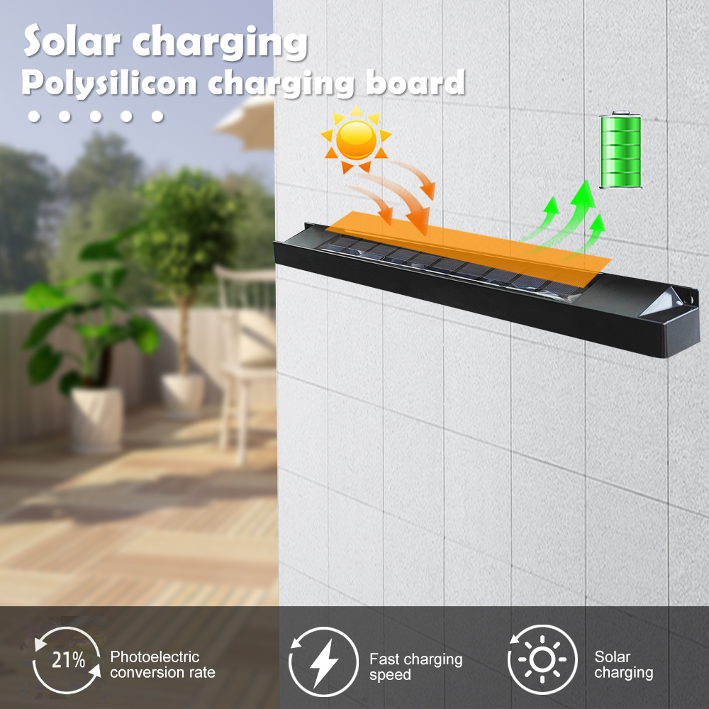 4/6/8/10 LED Solar Wand Licht Wasserdicht Garten Landschaft Licht Dekor Zeichen Lichter Solar Lampe Atmosphäre licht Fe