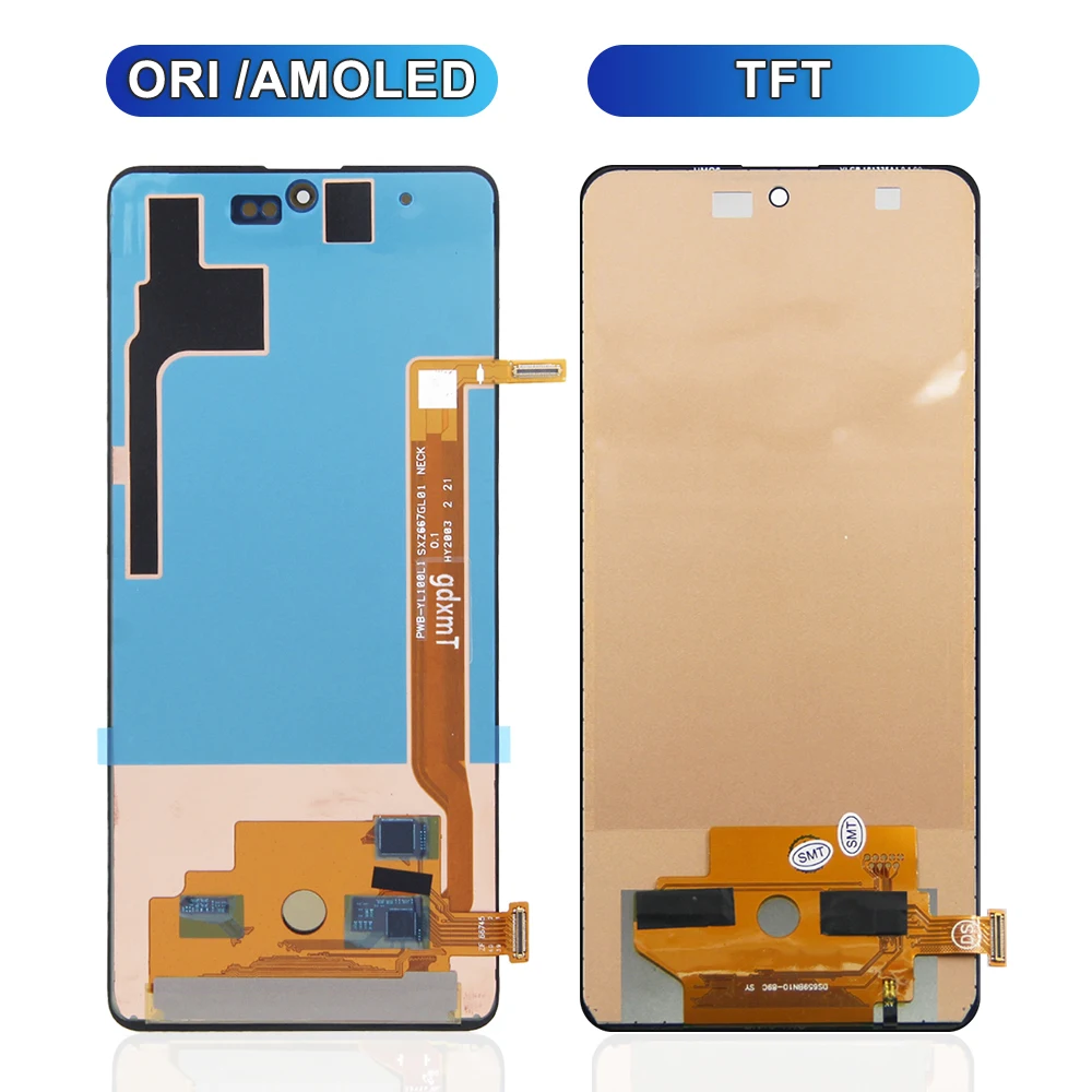 6.7 "amoled para samsung note 10 lite display lcd tela de toque montagem substituição para samsung note10 lite n770 n770f com quadro