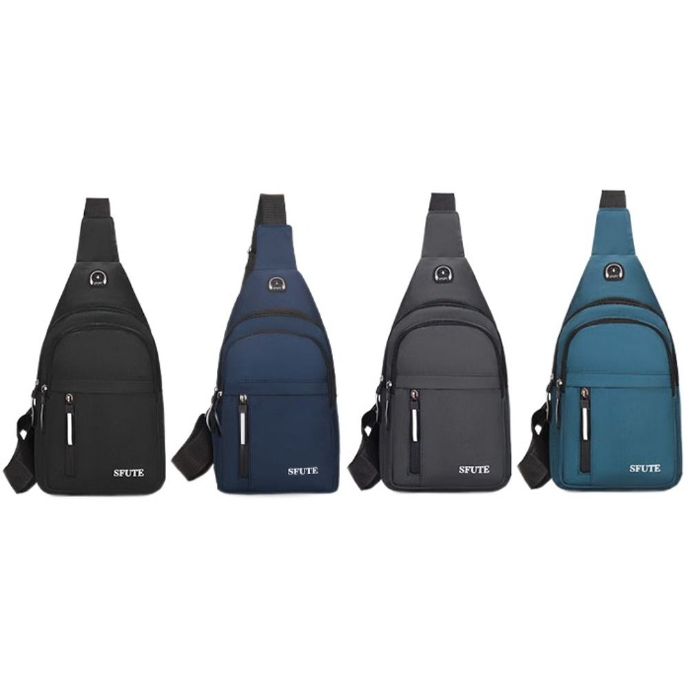 Oxford Cloth Men's Chest Bag Large Capacity Multifunctional Shoulder Crossbody Bag Korean Style Adjustable Shoulder