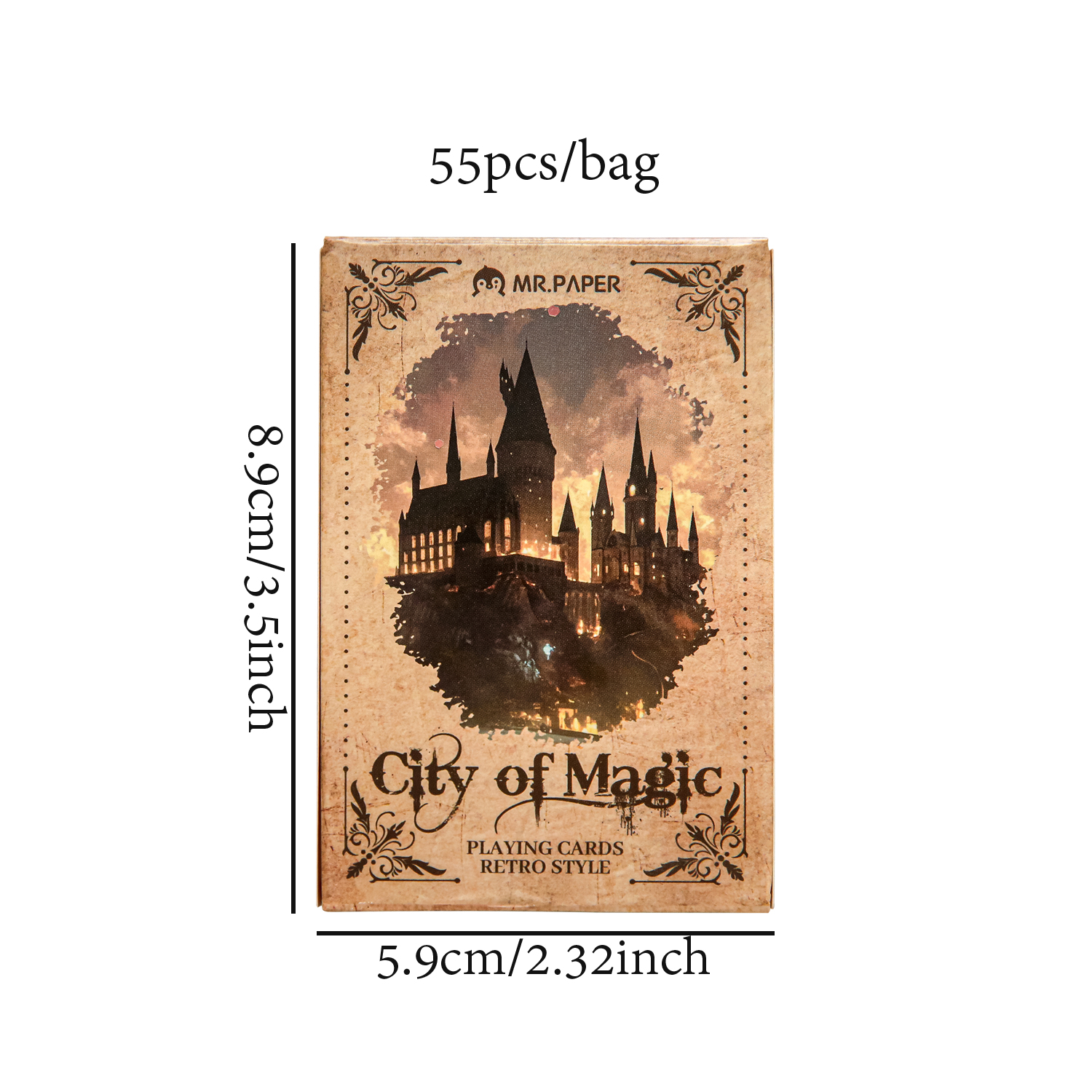 1Style 55Sheets/box Magic City Series Playing Cards Creative Leisure Entertainment Stress Reduction Relaxation