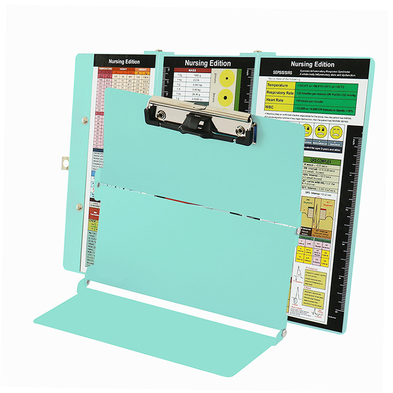 Складной медицинский буфер обмена из алюминиевого сплава формата А4, многофункциональная медицинская складная папка для файлов, офисная доска для письма, содержащая