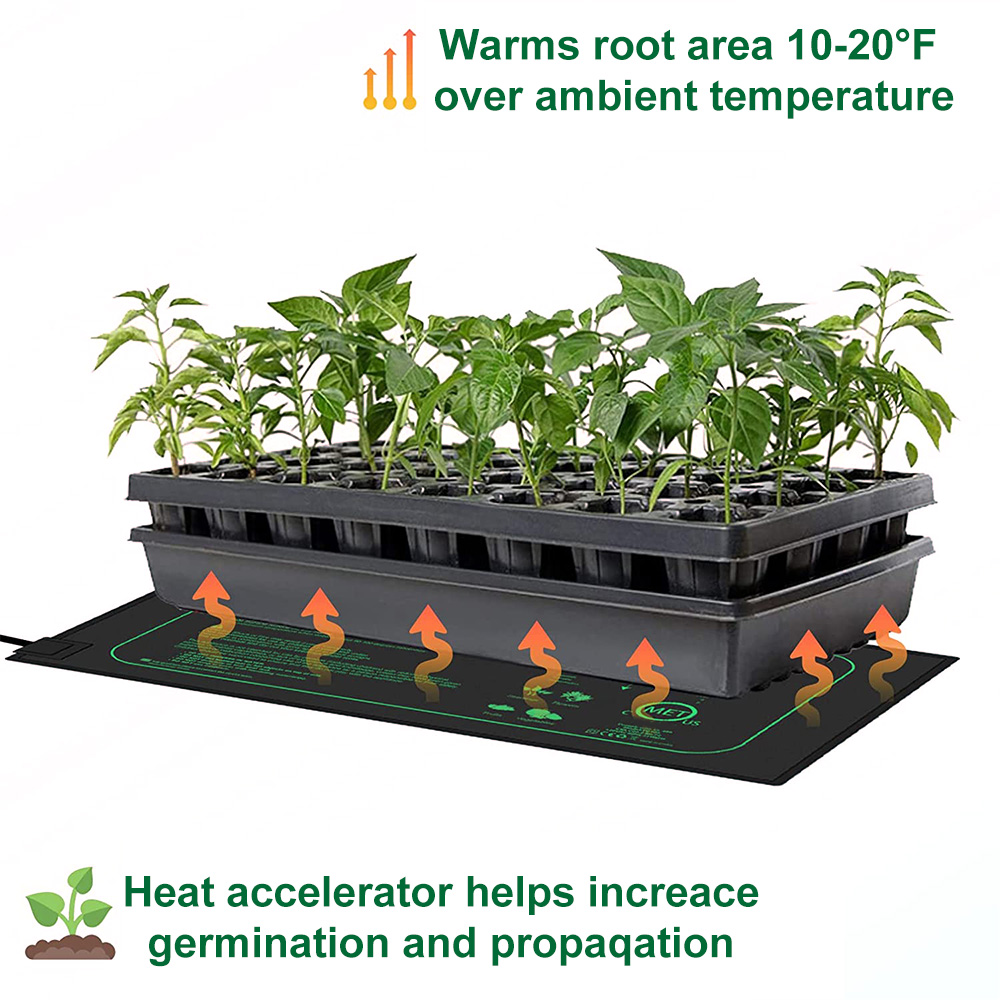 10/25/50 CENTIMETRI Piantina Tappetino di Calore Piante Da Interno Germinazione Tappetino Riscaldante Impermeabile Propagazione Clone Starter Zerbino EU/US/AU/UK Spina