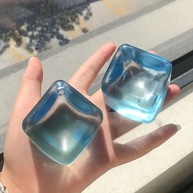 Мягкая игрушка для сжимания кубиков льда с медленным отскоком — сенсорная игрушка для снятия стресса для детей и взрослых, расслабление с аутизмом СДВГ, подарки для вечеринок