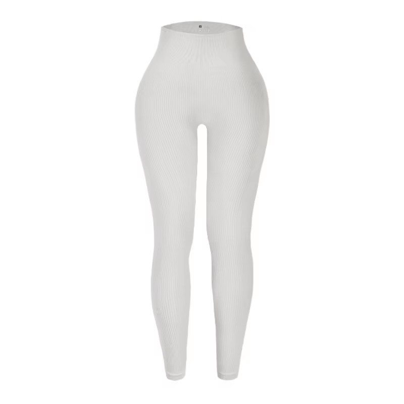 Naadloos gebreide draad yogabroek voor dames, sportlegging met hoge taille, heuplift, hardlooptraining, afslankend en modieus