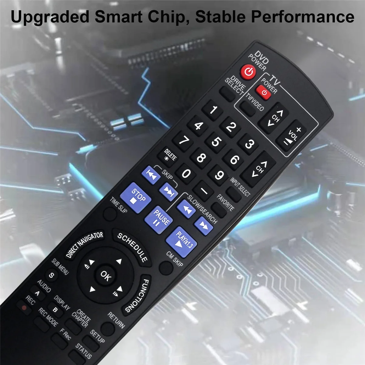 BABQ N2QAYB 000197   เปลี่ยนรีโมทคอนโทรลสําหรับ Panasonic เครื่องบันทึก DVD DMR-EZ48V DMR-EZ485V DMR-EZ48 DMR-EZ485 DMR-EZ48VK DMR-EZ485VK