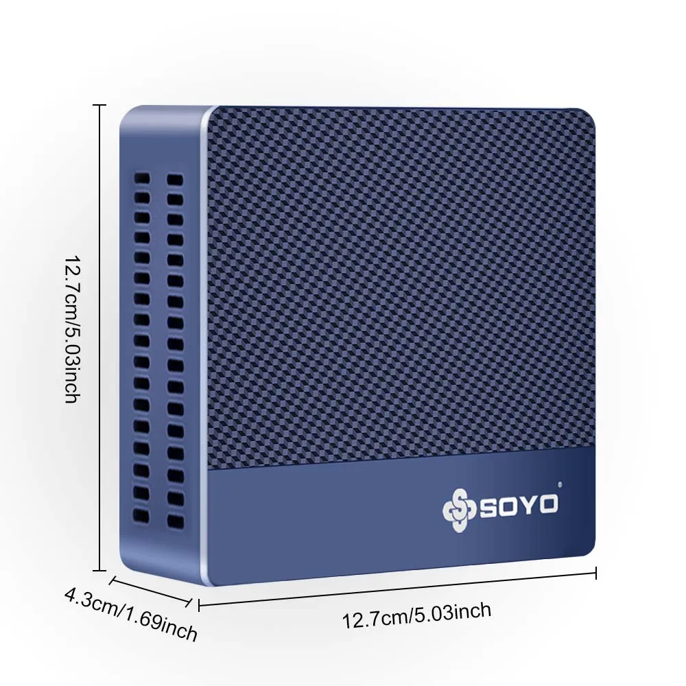 SOYO M4 Mini PC Computer AMD 3020E CPU Windows11 Pro 8GB DDR4 RAM 256GB M.2 SSD USB3.2 WiFi5 BT4.2 Household Mini Desktop host