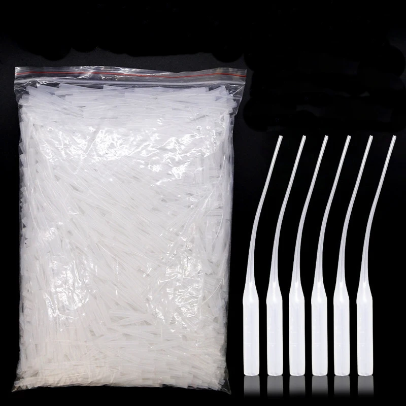 Micropuntas de pegamento de 50/100 Uds., puntas de botella de pegamento de plástico, extensor de pegamento, aplicador de precisión, boquilla de tubo de caída para laboratorio de manualidades