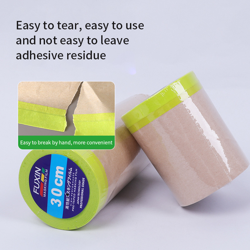 Rollo de papel autoadhesivo para pintar, Protector de pared de espray, pregrabado, 1 unidad