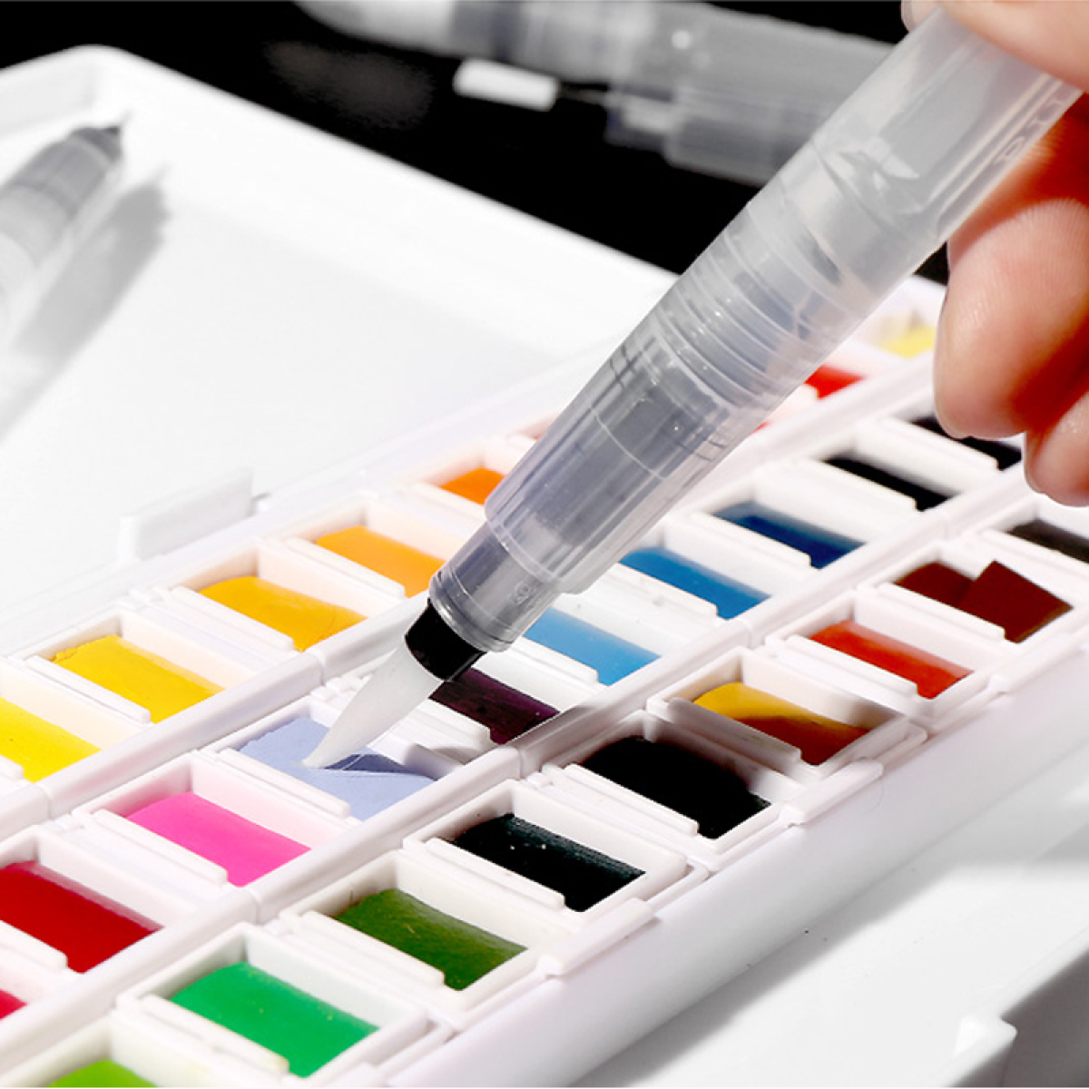 3/6pcs Watercolor Brush Pen Set - Easy Refill, Ideal For Beginners & Artists Watercolor Brushes