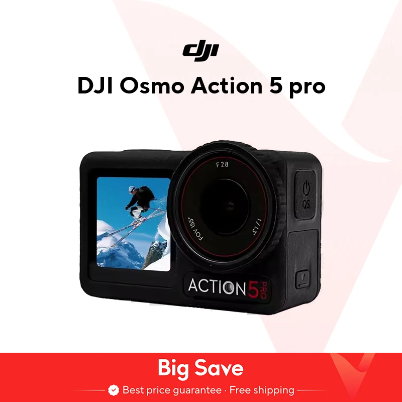 DJI Osmo Action 5 Pro-Kamera 1/1,3 Zoll Sensor 4 Stunden verlängerte Akkulaufzeit original brandneu auf Lager