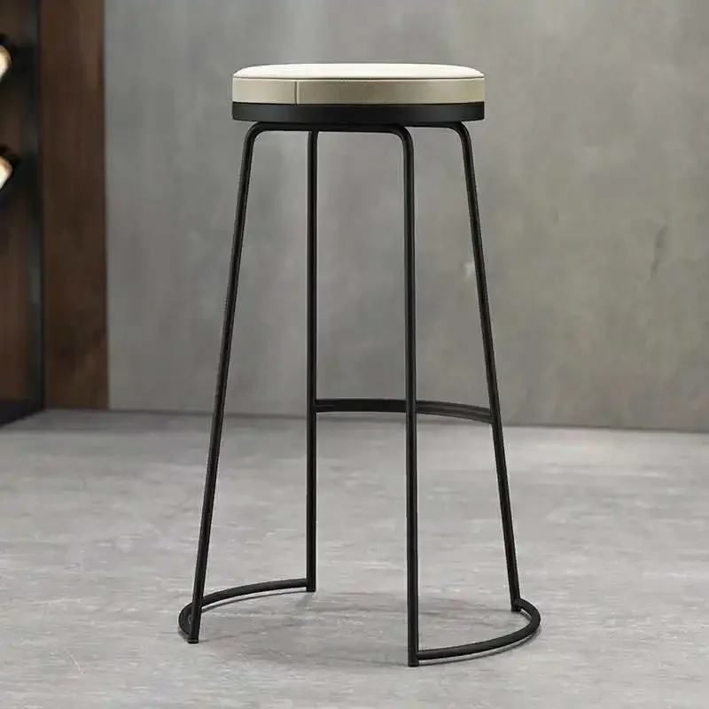 Chaises de Bar Simples et Modernes de Style Nordique Blanc, Mobilier de Luxe pour Chambre à Coucher et Cuisine