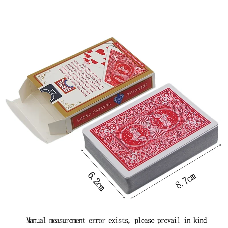 Nouvelles cartes à jouer Jdlroyal Poker rouge/bleu, jeux scellés Standard, tours de magie, GYH