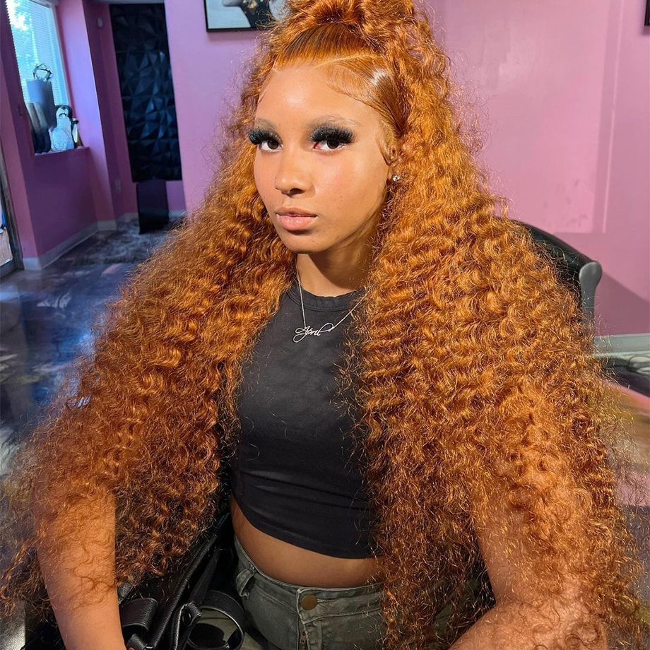 Perruque Lace Front Wig brésilienne naturelle, cheveux bouclés, Deep Water Wave, 13x6, 13x4, 30 pouces, pre-plucked