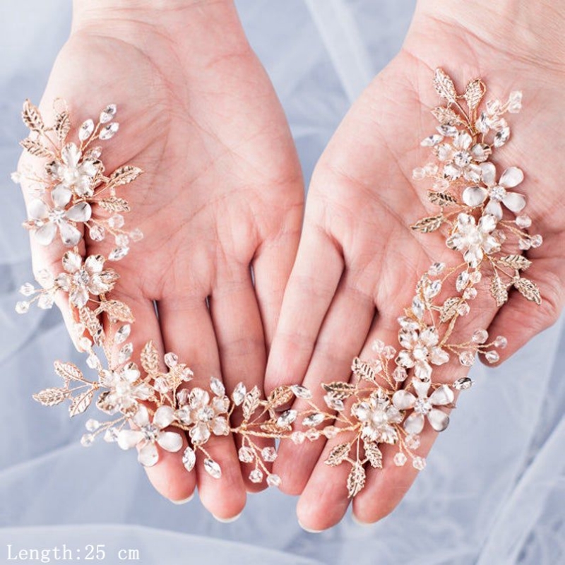 女性用クリスタルフラワーリーフヘッドバンド,ラインストーンヘッドバンド,ラグジュアリーティアラス,ペageant,prom,ブライダルウェディングアクセサリー,ジュエリーギフト