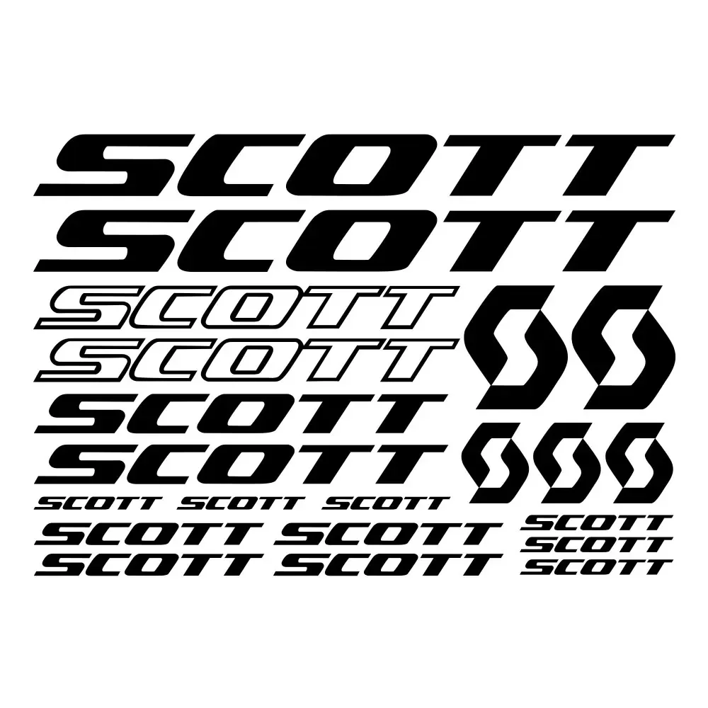 Pegatina de coche para SCOTT BIKE FRAME, calcomanías, hoja, ciclismo, 32cm * 22cm, 21 piezas