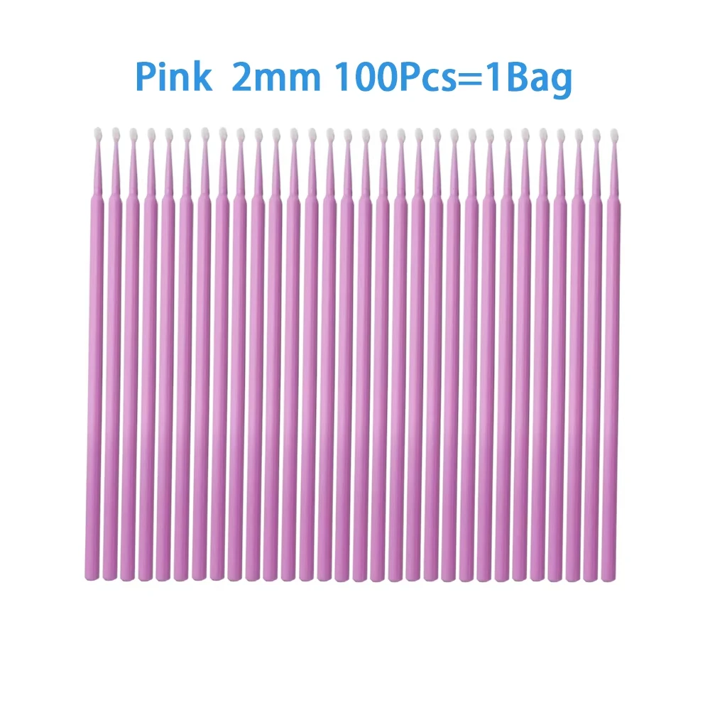 NIGF 100 ชิ้นทันตกรรมทิ้ง Applicator Micro แปรงทันตกรรม Odontologia เครื่องมือขยายทันตแพทย์วัสดุ Dropship