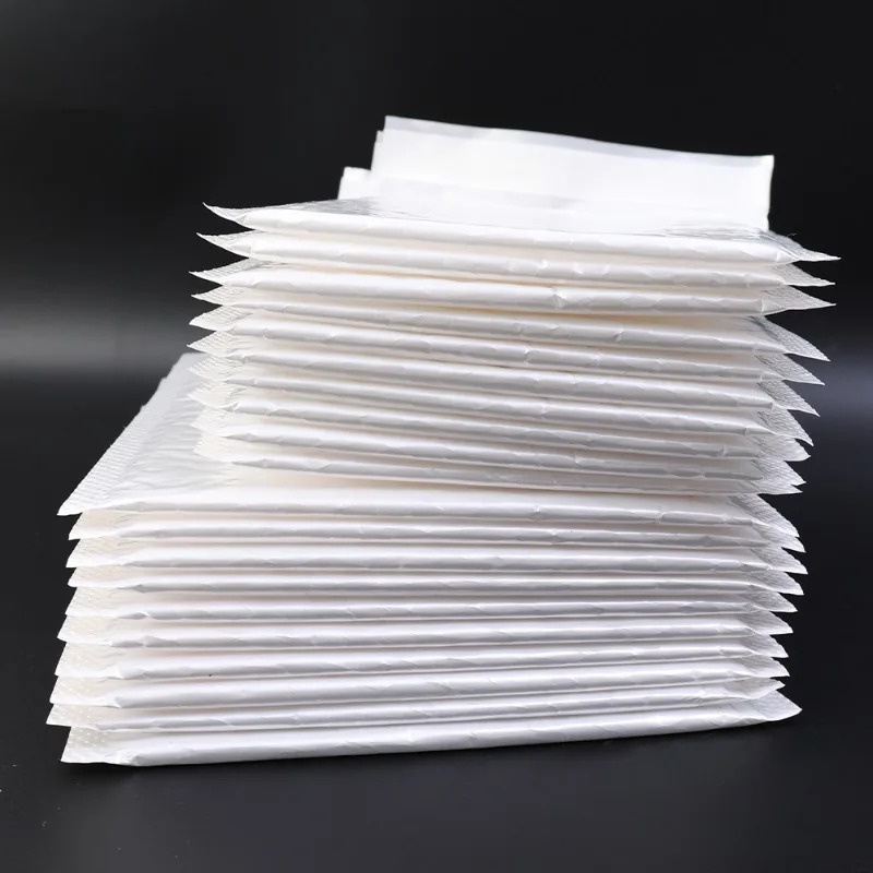 50-10PCS Bubble Envelopes Bag Waterproof White Foam Bubble Mailer Multifunctional Self-Seal Business Mailing Package for Packing