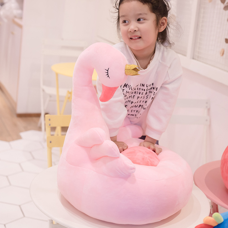 子供のためのピンクのフラミンゴの王冠,取り外し可能な椅子の装飾,取り外し可能なシート,幼稚園の学校の装飾