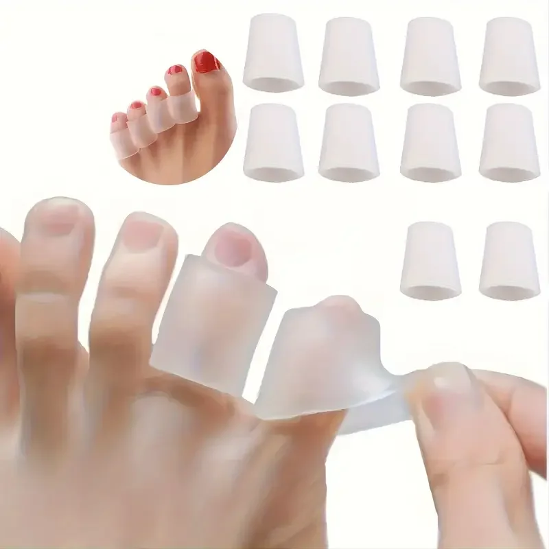 20 protectores de dedos para caminar, alivia la fricción dolorosa, previene ampollas de callos, adecuados para tacón alto, zapatillas de deporte, cuero informal