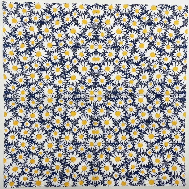 20 шт., одноразовые бумажные салфетки с цветочным принтом