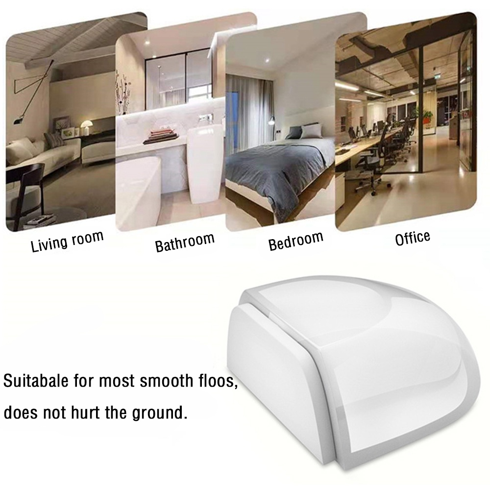 Rolha de porta autoadesiva transparente, porta titular, parada para proteção doméstica, paredes e acessórios para móveis, sem soco, 1pc