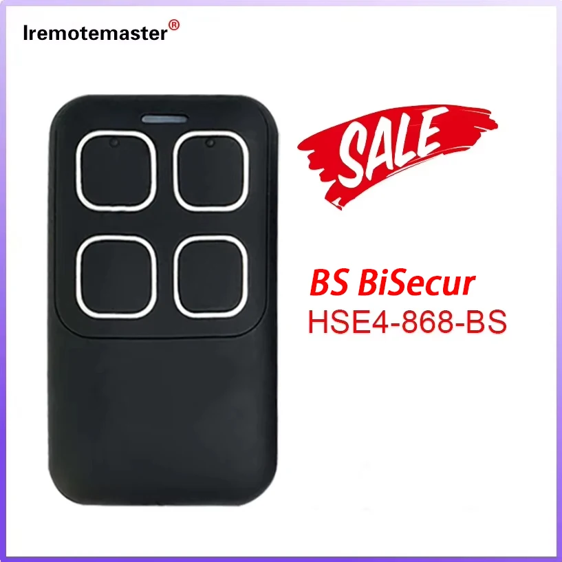 2025 New Wholesale for BS BiSecur 868MHz Garage Door / Gate Remote Control BS BiSecur HSE4 HSE2 HSE5 HSE1 HS1 HS4 HS5 HSP4 HSD2