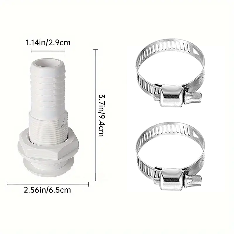 1Set lenspompslang, 1-1/8 inch dia lenspompinstallatieset, 6,5 FT premium kwaliteit knikvrije flexibele PVC-slang