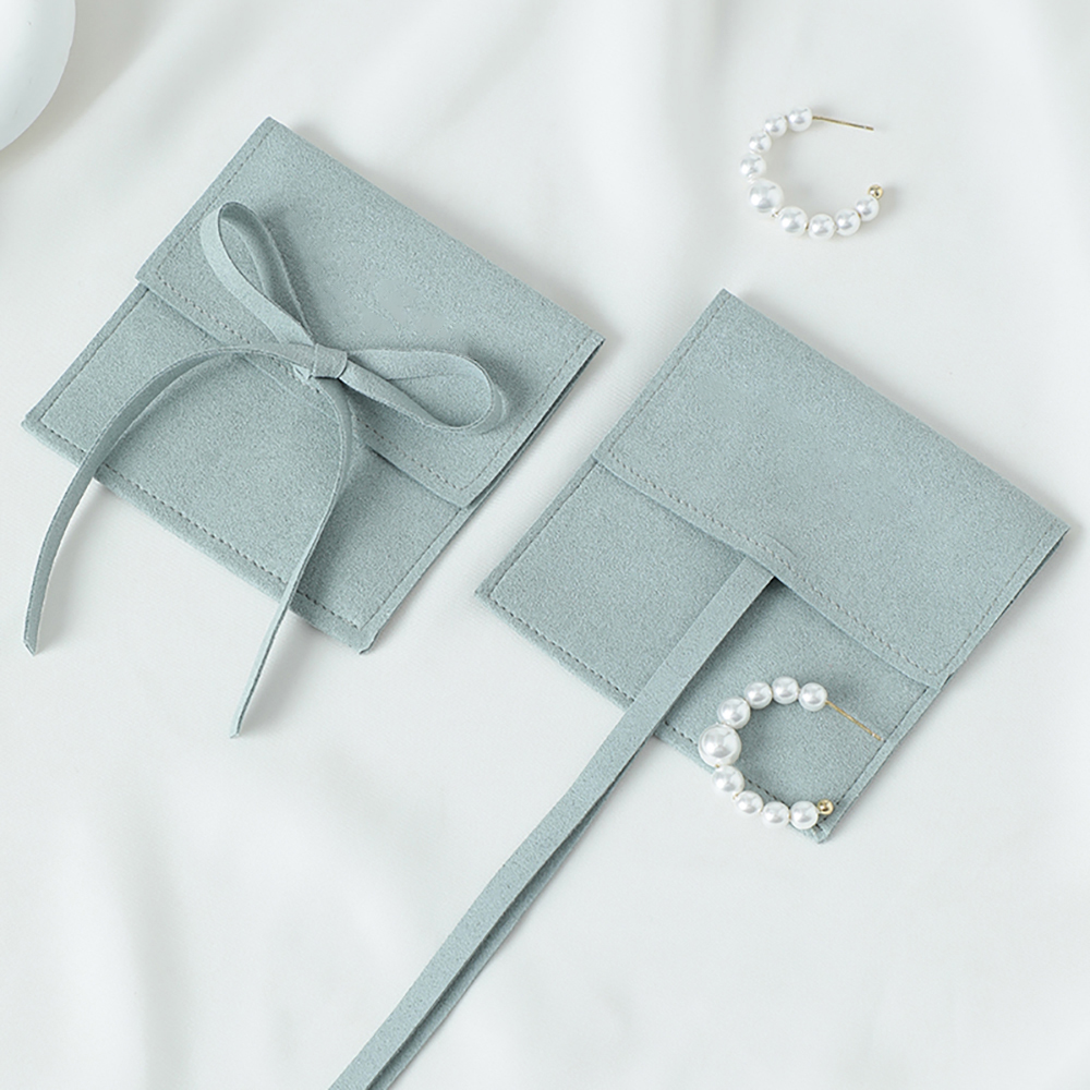 Bolsa De Jóias De Veludo Com Corda, Saco Pequeno De Envelope, Bolsa De Embalagem De Jóias, Presente De Favores De Casamento, Saco De Festa, Microfibra, 10Pcs