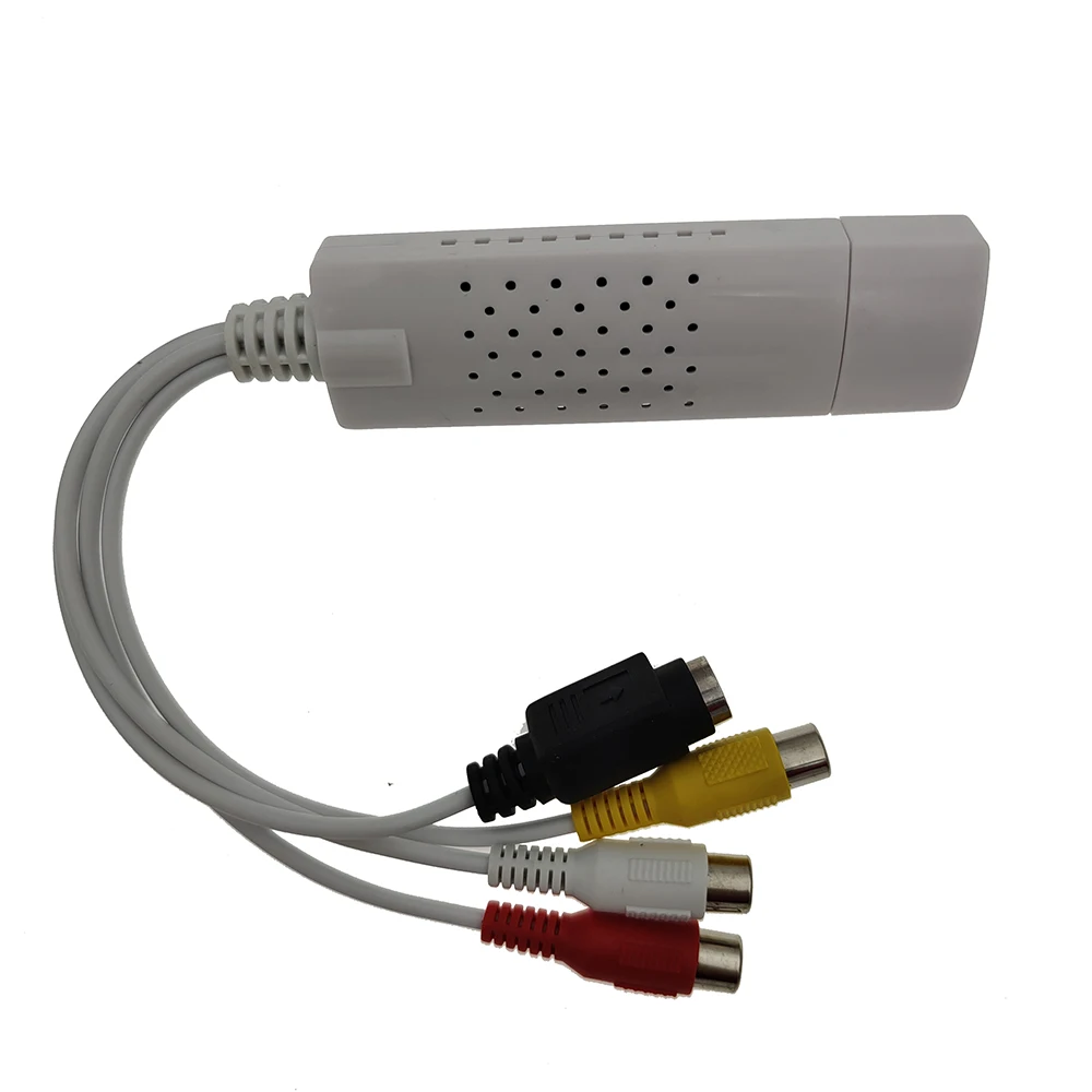 Преобразователь VHS в цифровой USB 2.0 Видеоконвертер Карта захвата аудио VHS Box VCR ТВ в цифровой преобразователь для Win 7/8/10