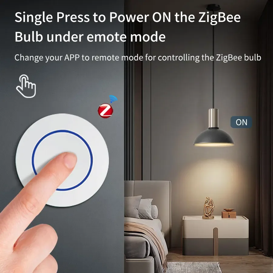 Tuya Smart Switch Zigbee 3.0 Push Button Wireless Scene Switch Works with Zigbee Hub Alexa Google Assistant Alice Remote Control