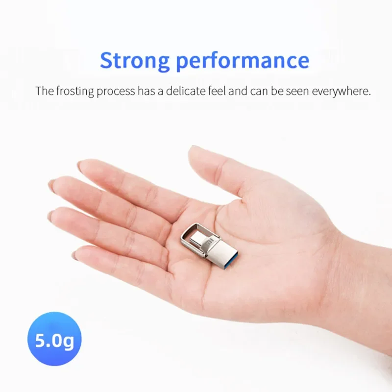 XIAOMI 2TB メタル U ディスク 2 IN 1 OTG 1024GB フラッシュドライブ USB 3.1 512GB 1TB ペンドライブメモリスティックタイプ C アダプタギフト新
