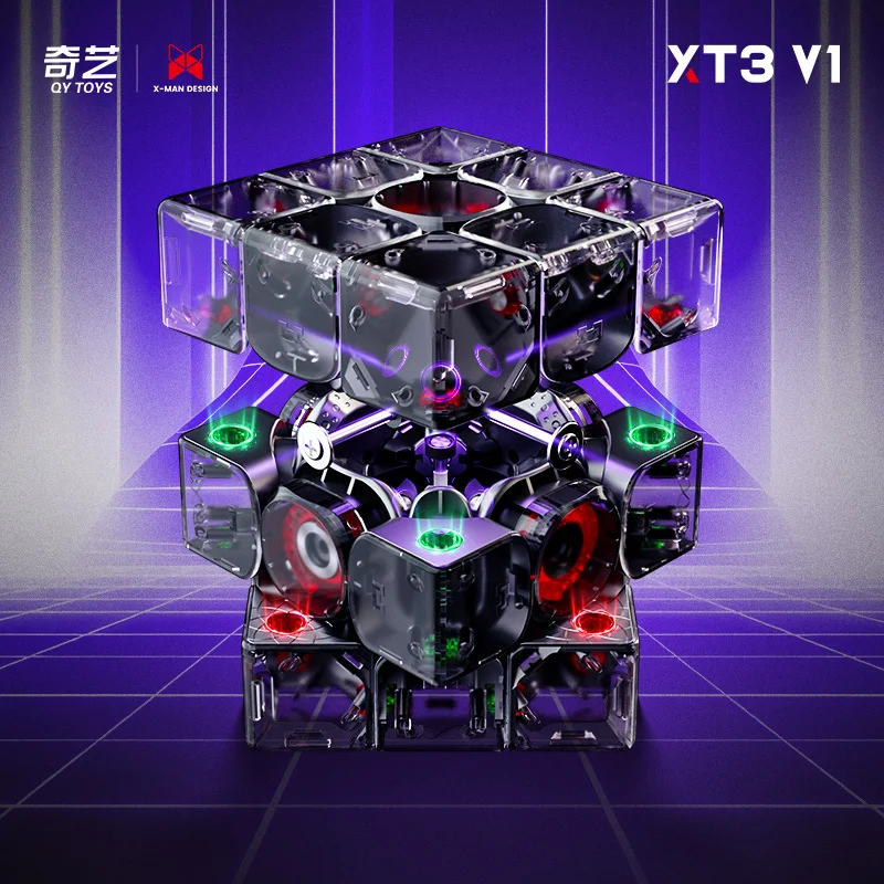[JudyCube] Qiyi XMD XT3 Pioneer 3X3 Magnetic Magic Speed Cube Stickerless Qiyi XT3 Flagship 3X3X3 Professional Fidget Toys