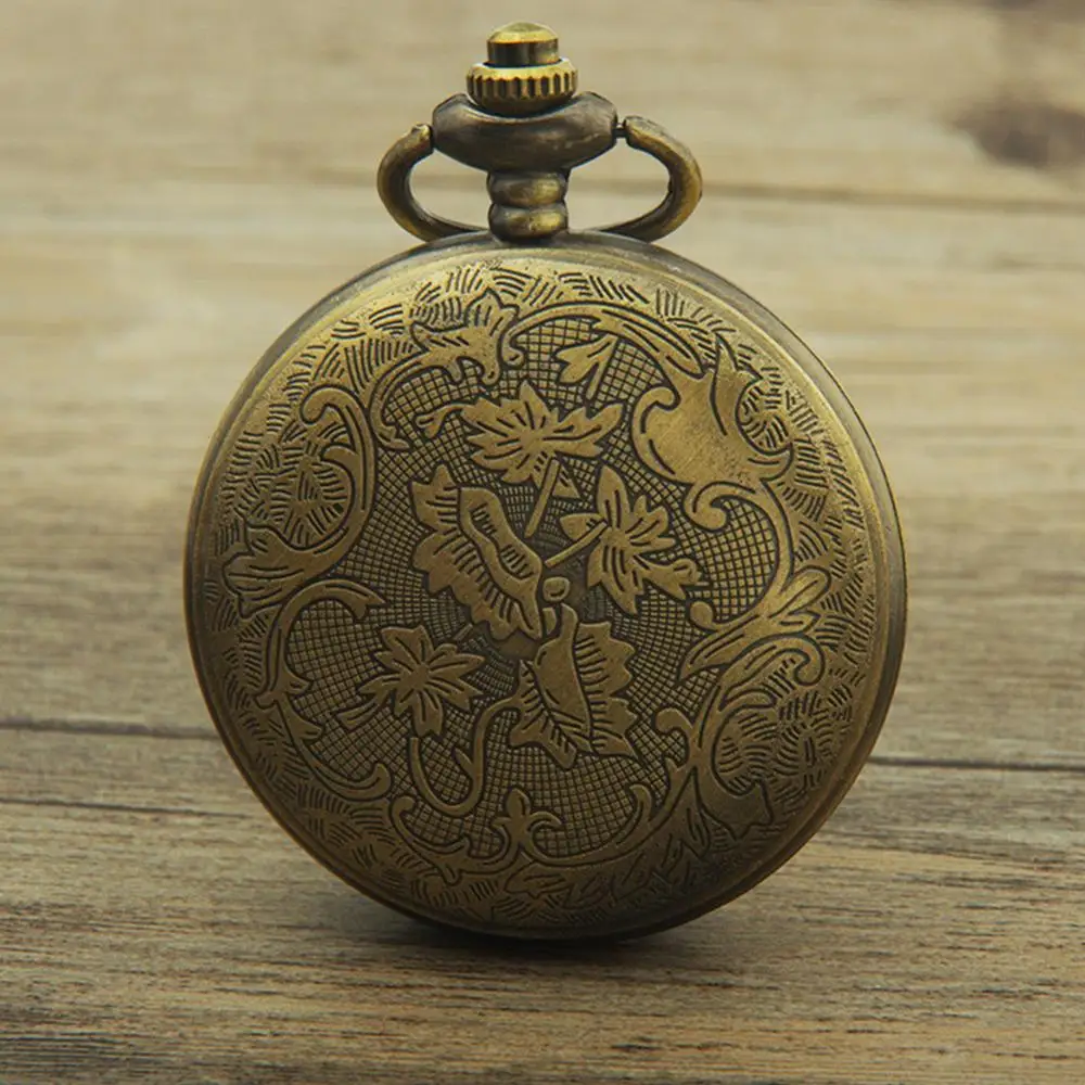 Vintage Hollow Dial Steampunk ควอตซ์นาฬิกาพ็อกเก็ตนาฬิกาจี้ของขวัญรอบ Dial คู่ควอตซ์นาฬิกาสําหรับผู้ชายผู้หญิง