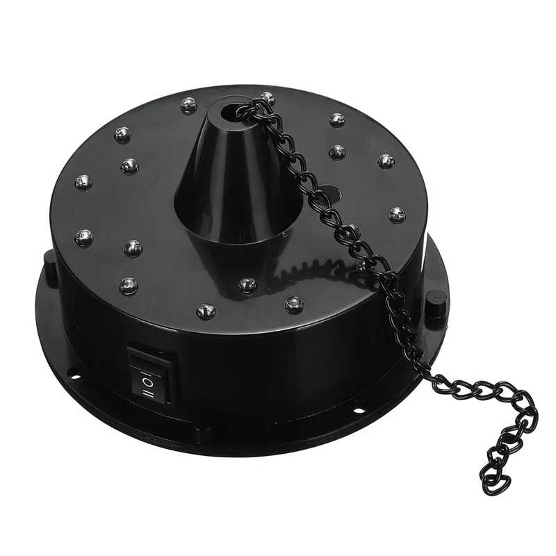 18個のLEDライトを備えた回転ミラーディスコボール,モーター,サウンドコントロール,反射ボール,ディスコ用ハンギングボール,パーティー,ステージ,ボールなし,DJ