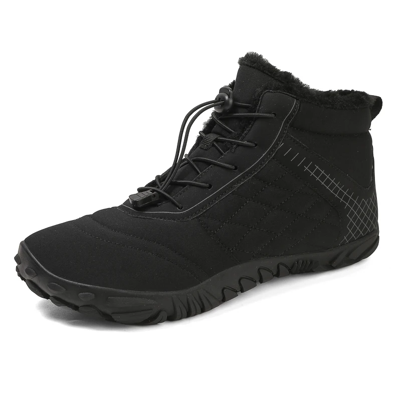 Bottes de neige chaudes pour hommes et femmes, baskets décontractées, bottes de rinçage, chaussures de randonnée, extérieur, non ald, fourrure, pieds nus, grande taille, tout neuf, hiver