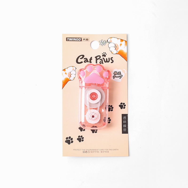 Cintas correctoras de 6m de largo, estudiantes, estudiantes, tareas de estudio, Corrector blanco Kawaii, cinta correctora, papelería, suministros escolares y de oficina