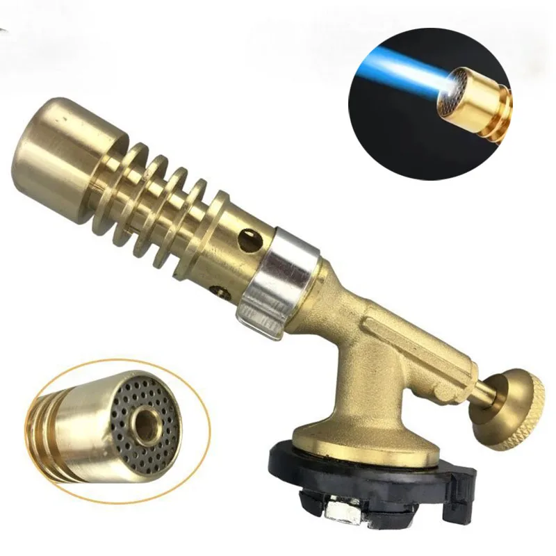 แก๊ส Burner เชื่อมไฟฉายแบบพกพา Blowtorch ทองแดงสูงอุณหภูมิทองเหลืองแก๊สไฟฉาย Brazing SOLDER เชื่อม Plumb เครื่องมือ