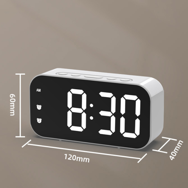 Sonic LED Digital Despertador Plug-in Relógio Digital Dual Alarm Sonic Temperature Clock 12/24H Relógio Simples