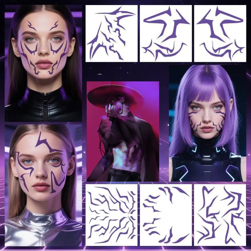 6 шт./компл. Kpop охотники на демонов Руми Кан реквизит для косплея татуировка наклейка Руми татуировка демоннирующая наклейка для Хэллоуина подарки