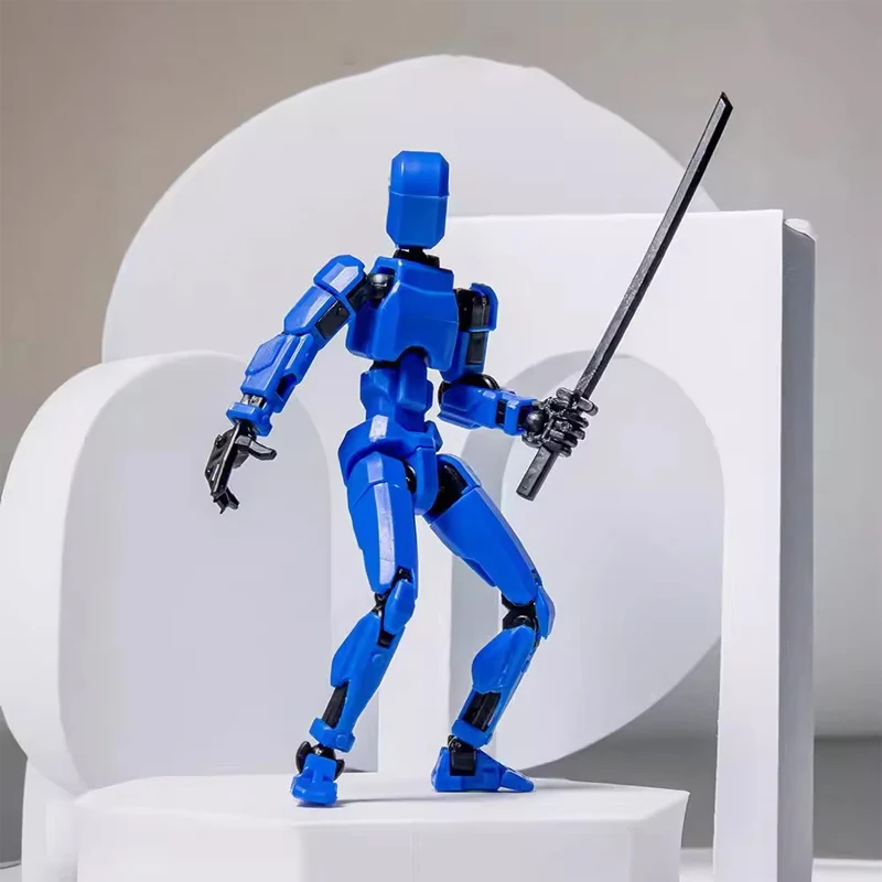 関節式人形の形をしたアクションフィギュア3D印刷されたマルチジョイントを備えた3D印刷の関節式人形
