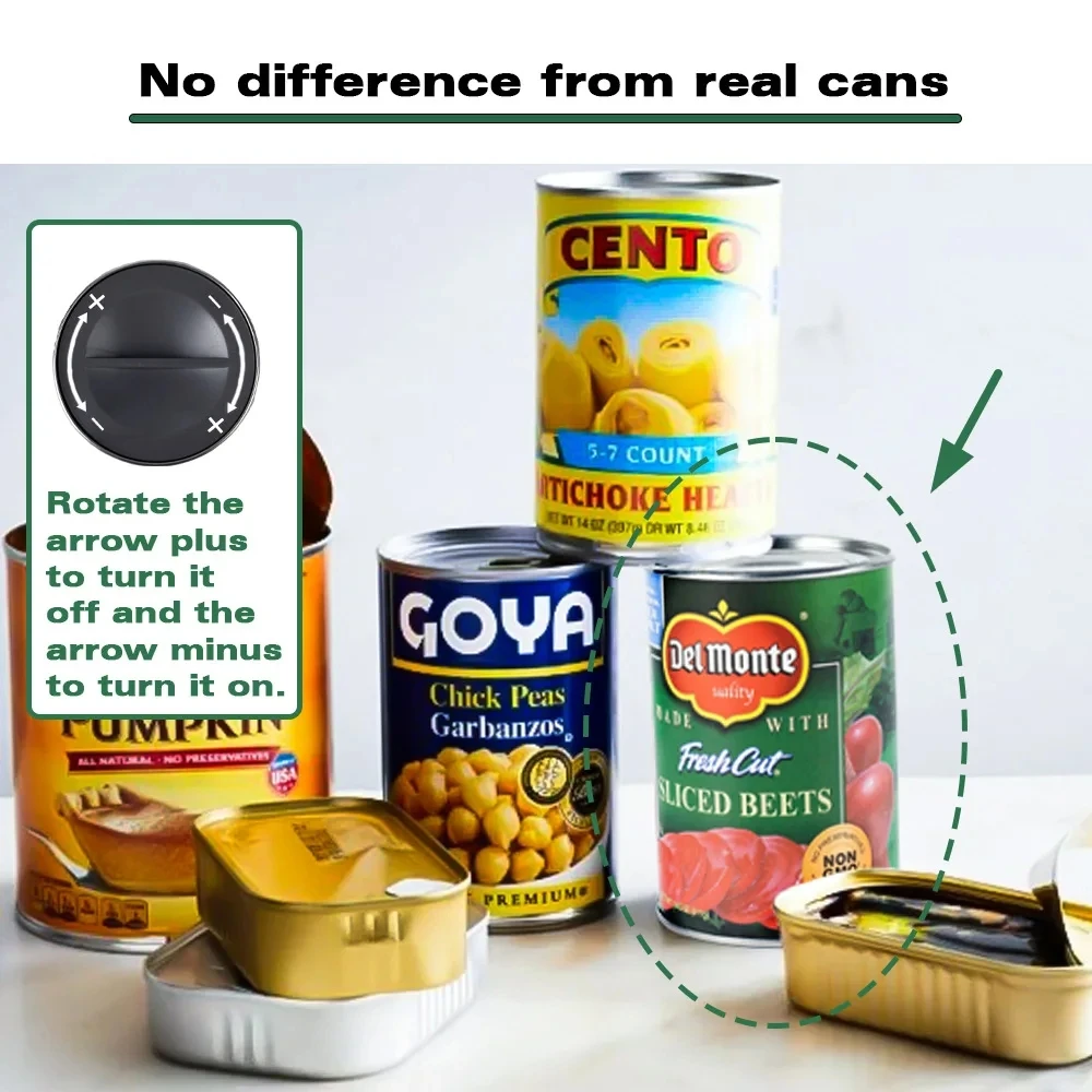 Multi-functional Tinplate Beet Cans Combo Organizer Box Hidden Compartment Sight Diversion Safe Container Home Office Hide Cash