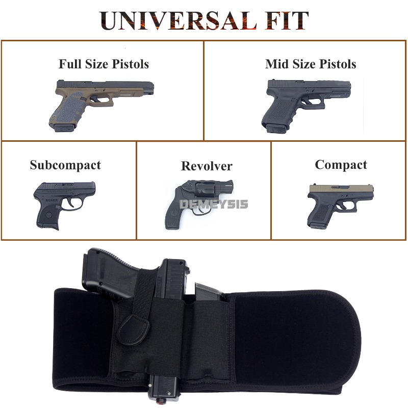 Funda táctica para banda para el vientre, pistola de transporte oculta, Airsoft, funda para cinturón de mano derecha e izquierda para Glock Sig Sauer Beretta Walther
