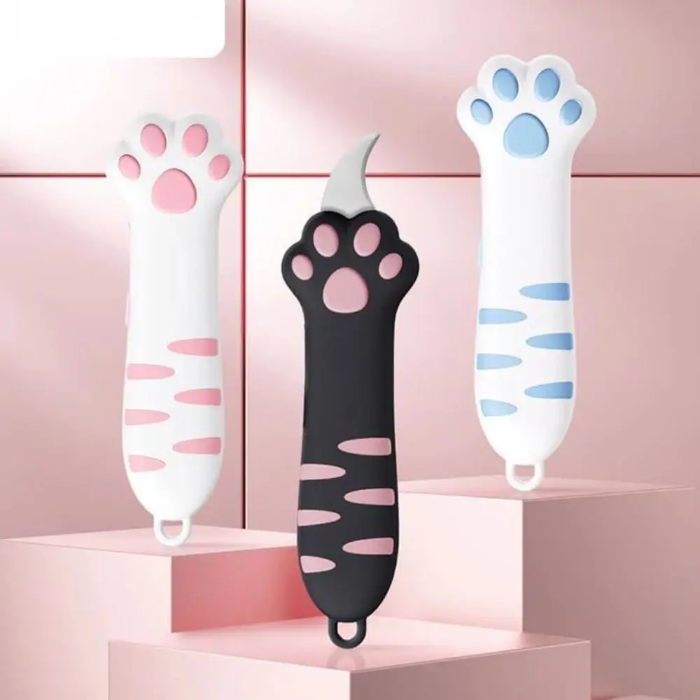 น่ารัก Cat PAW SHARP เครื่องตัดกล่อง Mini แบบพกพา Cat Claw Utility มีดสร้างสรรค์บัญชีมือตกแต่งเครื่องมือตัดกระดาษอุปกรณ์ศิลปะ