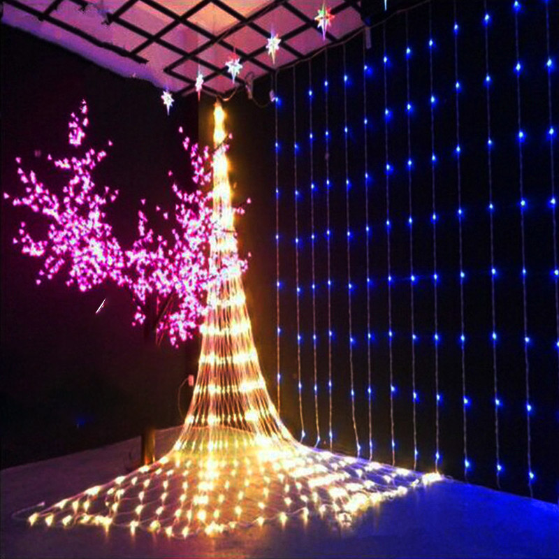 Wasserfall 6x3M 3x3M 3x2M Fenster Vorhang String Licht Meteorschauer Regen Weihnachten Licht Hochzeit Party Hintergrund Eiszapfen Licht
