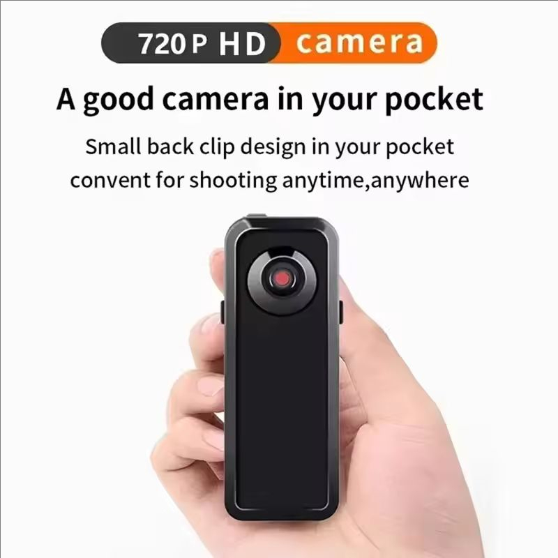 Videocamera portatile Mini HD DV Videocamera con supporto Videoregistratore Nanny Security Cam Sport DVR Webcam per la sicurezza dell'ufficio domestico